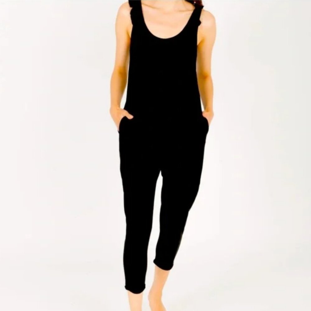 Smash + Tess Sweetheart Romper in Midnight Black - Size XS